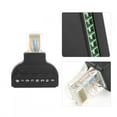 thumbnail image 1 of 2Pcs RJ45 Male Plug to 8 Pin AV Screw Terminal Block Adapter CCTV Converter Connector Easy to Install, Great for CCTV Camera, Suitable for Equipment with RJ 45 Video Ports, Easy, 1 of 7