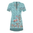 thumbnail image 4 of Cameland Robe d'Été pour Femme, Mode Bord de Mer, Décontractée, Imprimée, à Manches Courtes, à Col Rond, 4 of 4