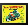 thumbnail image 2 of Unknown 14x12 Black Modern Framed Museum Art Print Titled - Round Motor-cycle Cable Rider, 2 of 5