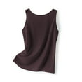 thumbnail image 2 of Zedker Tank Tops for Women Neck Sleeveless Silk Satin Camisole Basic Blouses Business Casual Outfits Purple Plus L, 2 of 5