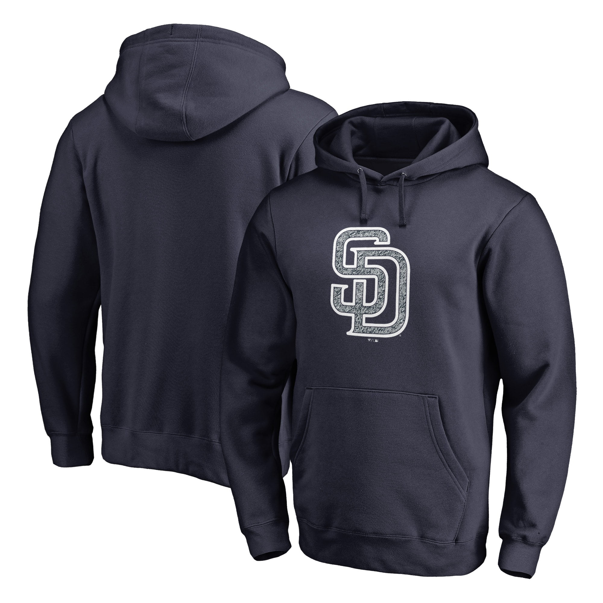 San Diego Padres Fanatics Branded Static Logo Pullover Hoodie - Navy ...