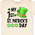 thumbnail image 4 of Inktastic My 1st St. Patrick's Day Green Top Hat and Clovers Boys or Girls Baby Bodysuit, 4 of 5