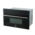 thumbnail image 4 of Forno Oliena Espresso Black 30-Inch Built-In Microwave and Convection Oven Combo, 1.6 cu.ft, 1750W Convection, 1000W Microwave, Stainless Steel Interior, Glass Touch Controls, Sensor Cooking, 4 of 6