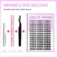 thumbnail image 2 of Kit de extensiones de pestañas VEYESBEAUTY Lash Clusters Whisper 8-16 mm, 2 of 6