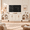 Cream Beige, variant on 3-Piece Arched Entertainment Center for TVs up to 100", 2 Glass Door Accent Cabinets & 4-Door Media Console, Modular TV Wall Unit for Living Room, Cream Beige