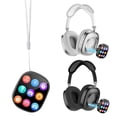 thumbnail image 2 of 2-in-1 Bluetooth Headphones & Portable Speaker with LCD Screen, Built-in Radio, Playback, TF FM Over-Ear Card, 2 of 8
