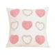 thumbnail image 2 of Funda de almohada de terciopelo estilo escandinavo con bordado de corazón y capitoné | Funda de cojín decorativa tridimensional | Cojín suave de poliéster para sofá, cama o decoración del hogar, 2 of 6