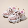 thumbnail image 2 of LTTVQM Toddler Sneakers for Girls Boys Orthopedic Chunky Lace-Up Rotary Buckle Anti-Slip Trainers with Arch Support Fashion Outdoor Athletic Sports Walking Shoes Pink 11 Little Kid, 2 of 5