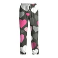 thumbnail image 5 of Resicozy Men's Valentine Pajama Pants Soft Lightweight Heart Print Lounge Sleep Bottoms with Pockets Drawstring Hot Pink 3XL, 5 of 7