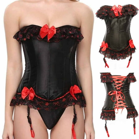 

FengLS Fashion Plus Size Women s Boned Corsets Bandage Shapewear Outfit Sexy Underwear Ladies Clothing Accessories