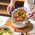 thumbnail image 4 of Salad Plate Double Ear Household Oven Special Bowl Ceramic Tableware, Cheese Baked Rice Baking Tray, 4 of 5