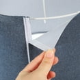 thumbnail image 3 of AURARMLET Abat-Jour Rond Suspendu en Lin Bleu avec Diffusion de Lumière 1Ensemble, 3 of 5