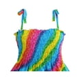 thumbnail image 2 of Robe Fille Arc-en-Ciel Smockée Vêtements Enfants 7-8 Ans, 2 of 5