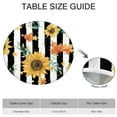 thumbnail image 6 of Sunflower Round Tablecloth with Elastic Edge, Fade-Resistant Polyester, Fits 44-52" Diameter Round Tables, 6 of 7
