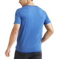 thumbnail image 2 of Camiseta Lucky Brand Venice Burnout Notch Neck para Hombre Azul, 2 of 3