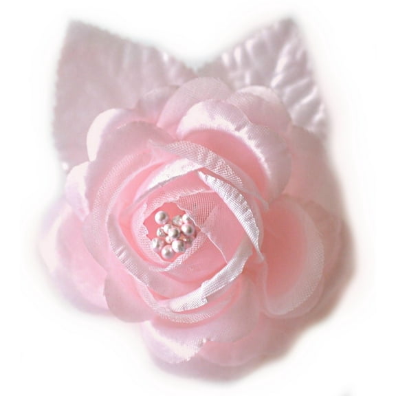12 Silk Roses Wedding Favor Flower Corsage  - Pink
