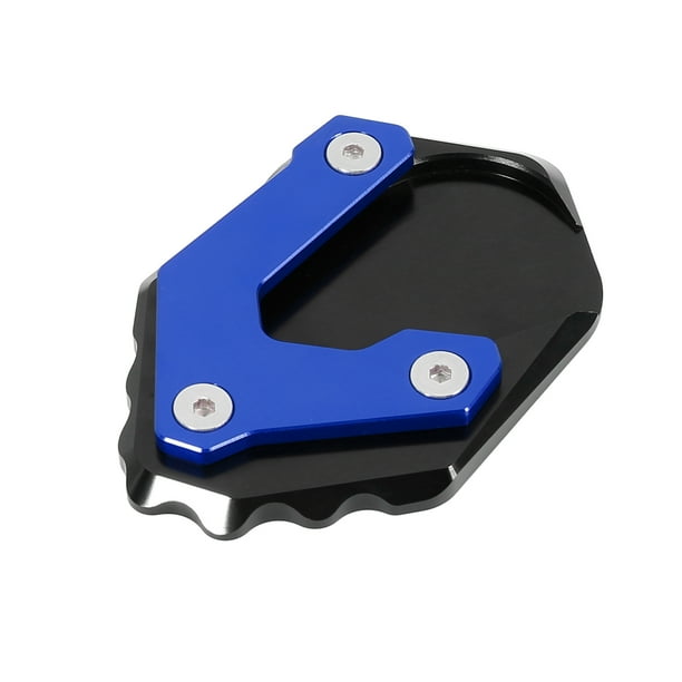Motocicleta Pata Cabra Lateral Apoyo Alargador Placa Almohadilla Azul