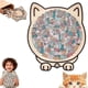 thumbnail image 1 of u200bu200b135-Piece Cat Shaped Wooden Jigsaw Puzzle, Cat Outline Design Puzzles for Home Decor & Cat Lovers Giftu200bu200b, 1 of 5