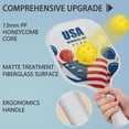thumbnail image 2 of Pickleball Paddles Set Of 2, Fiberglass Surface, USA, Independence Day Print, 4 Balls & Bag, 2 of 5