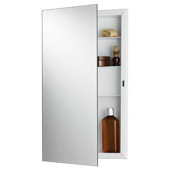 NuTone 781053 Recess Mount Cabinet with Frameless Mirror and Pencil Polish Edges from The Buil,