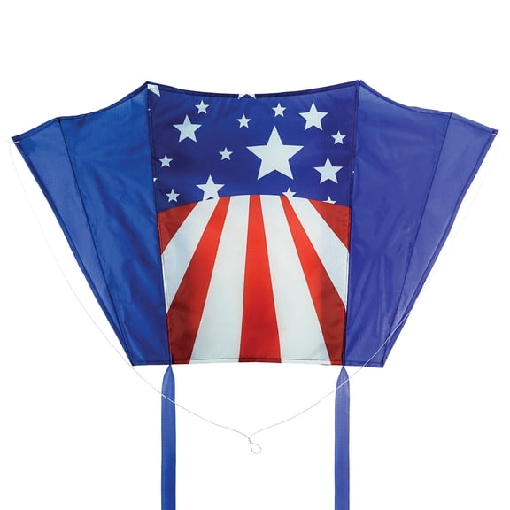 In the Breeze 3521 -- USA Flag Sled Kite -- Colorful, Bold, Packable Travel Kite for All Skill Levels