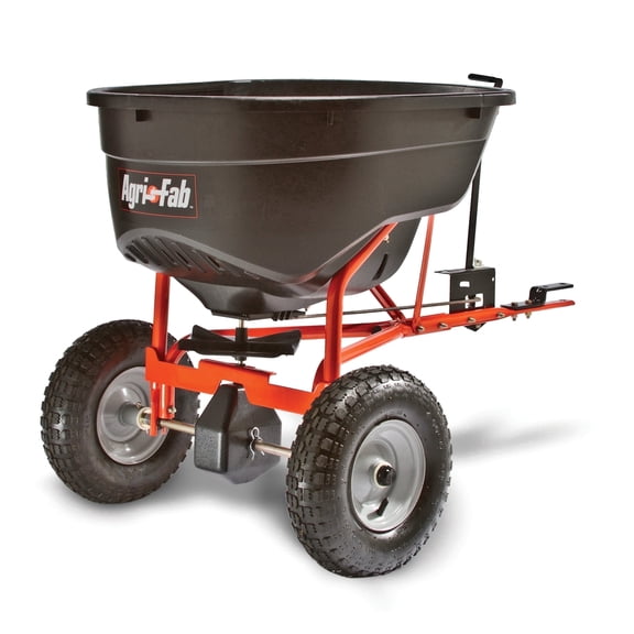 Agri-Fab Tow-Behind Lawn Spreader 130 lb. Capacity Direct-Rod Control Broadcast Spreader Model # 45-0463