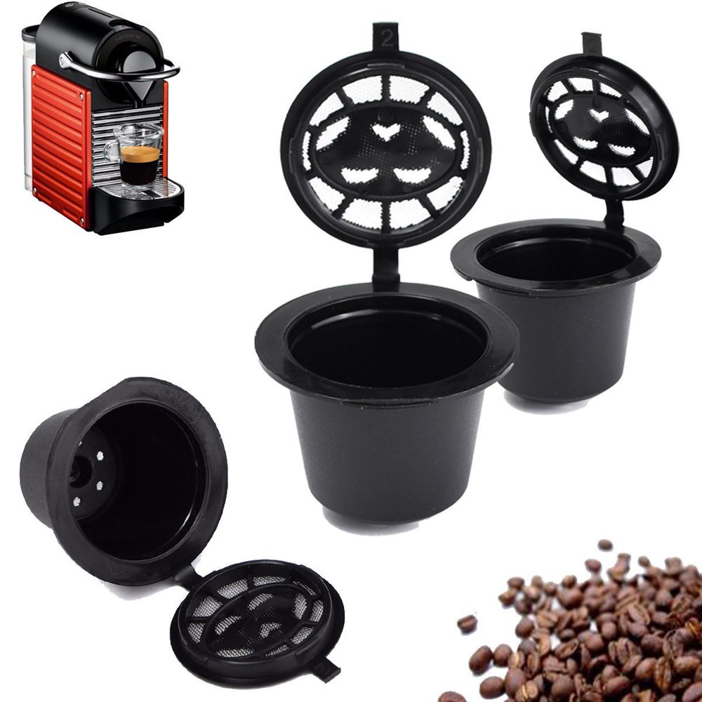 4x Refillable Reusable Coffee Capsules Pods For Nespresso
