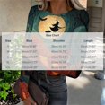 thumbnail image 3 of Akmaiox Halloween Long Sleeve Shirt for Women, Printed Crew Neck Slim Fitted Pullover Going Out Tops, Soft Knitted Holiday Base Layer Blouses, 3 of 6