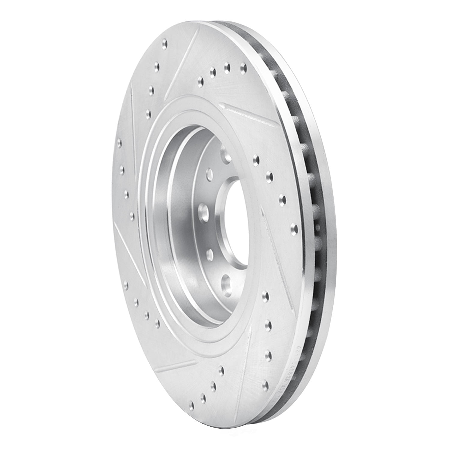 Dynamic Friction Company 631-54052R DFC Brake Rotor - Drilled And Slotted - Silver