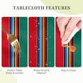 thumbnail image 6 of Mexican Blanket Serape Stripe Pattern Sarapes Mantel Mexicano Waterproof Picnic Round Table Cloth Cover Decorations Fabric 60 Inch Circular Tablecloth For 20-47 Inch Home Dining Room Kitchen Decor, 6 of 6