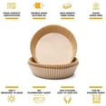 thumbnail image 5 of 100 PCS Air Fryer Disposable Round Non-Stick Baking Paper Parchment Waterproof, 5 of 9
