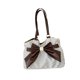 thumbnail image 5 of Bolso reutilizable para mujer con gran capacidad, ideal para el hogar, el trabajo, la playa o Blanco, 5 of 9