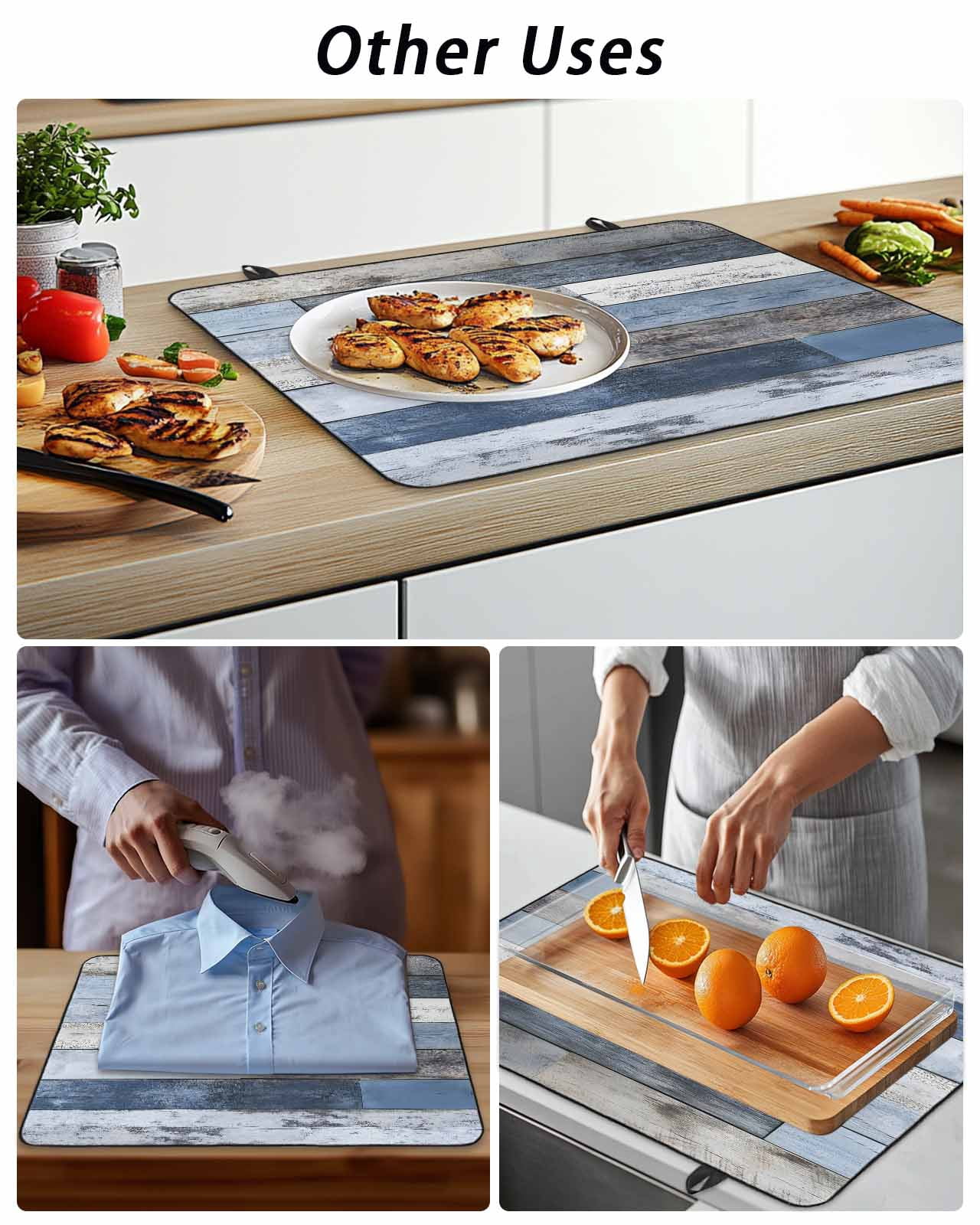 Farmhouse Stove Top Covers for Electric Stove, 28'x20'' Sunflower Gnome Bee Star Yellow Buffalo Plaid Patchwork Glass Ceramic Stove Cover Foldable Rubber Mat Cooktop Protector for Kitchen