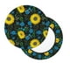 thumbnail image 2 of Disketp Sunflowers And Blue Flower Funda Redonda para Taburete, Funda de Cojín para Silla de Bar Suave y Elástica-14 inch, 2 of 7