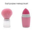 thumbnail image 2 of Brocha de maquillaje de doble cabeza, colorete, crema, corrector, esponja, cosmético (rosa) Ndcxsfigh Cuidado Belleza, 2 of 6