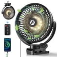 thumbnail image 1 of Ventilador portátil con clip FRIZCOL 12000 mAh con luces y control remoto, 1 of 7