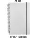 thumbnail image 3 of Cuaderno de cuadrícula Cuaderno de espiral Cuaderno de diario (A5) 140 páginas (70 hojas) Papel de cuadrícula grueso con tapa dura de plástico transparente (A5 5.7 "X 8.3" - 3 piezas) Ormromra CZBG-HY2-3, 3 of 5