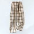 thumbnail image 4 of LOVZFMLL Women's Pajama Pants Gingham Plaid Soft Comfy Sleep Bottoms Casual Lounge Pj Pants Loungewear Trouser with Pockets, 4 of 6