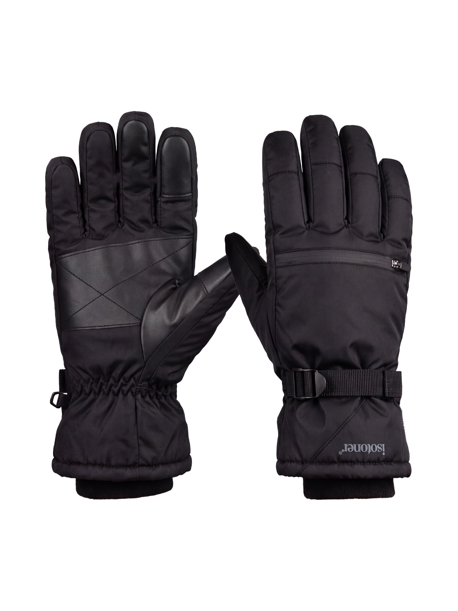 Isotoner Women's Extended Cuff Waterproof Ski Gloves