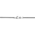 thumbnail image 4 of 14K White Gold 1.4mm Solid Diamond Cut Spiga Chain 18 Inch, 4 of 5