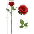 thumbnail image 2 of Artificial Rose Flower Dusty Rose Flowers Silk Flowers pcs with Long Stem Silk Roses Bouquet for Wedding Bridal Shower Party Home Decoration, 2 of 5