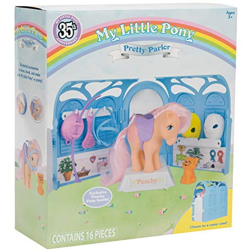 Basic Fun My Little Pony Retro Pretty Parlor Playset with Peachy Walmart