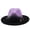 Purple, variant on Gradient Color Fedora Brim Felt Hat for Men Women: Vintage Wide Brim Panama Jazz Cap with Belt Buckle for Party