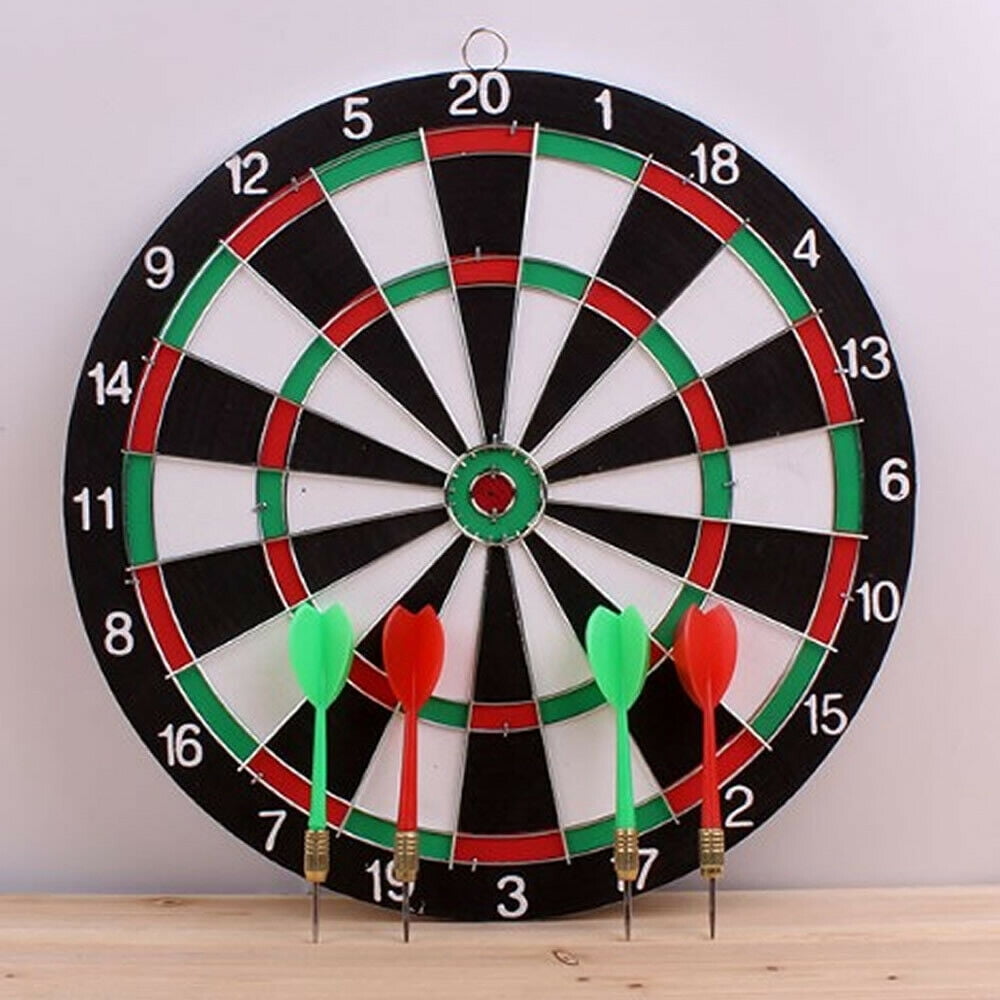 imUfer Dart Board Set With 4 Dart Needles Professional Game Entertainment Company Team Building Use Dart Board