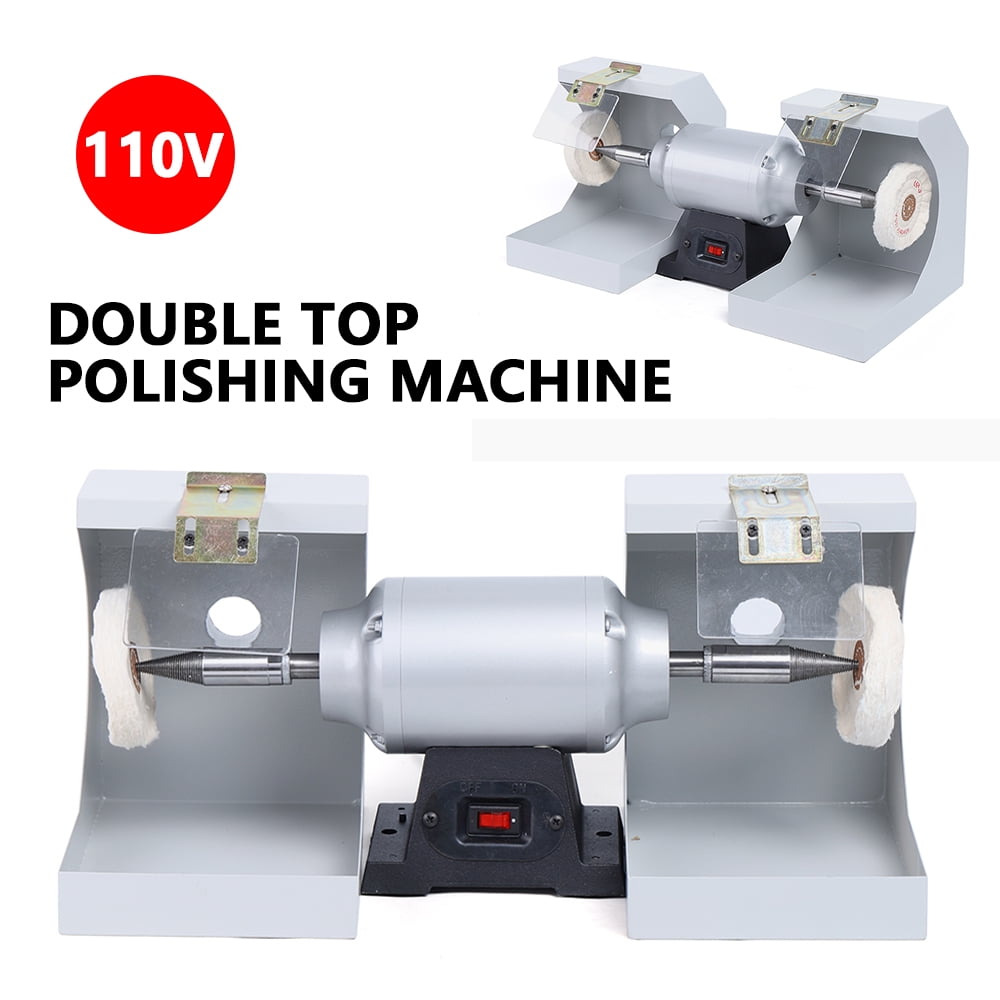 Miumaeov Polish Machine Desktop Grinder Vacuum Pipe Gem Jade Tabletop Saw Machine Bench Lathe Table Saw Grinding Cutting Machine Multi-Functional Electric Grinding Table Saw