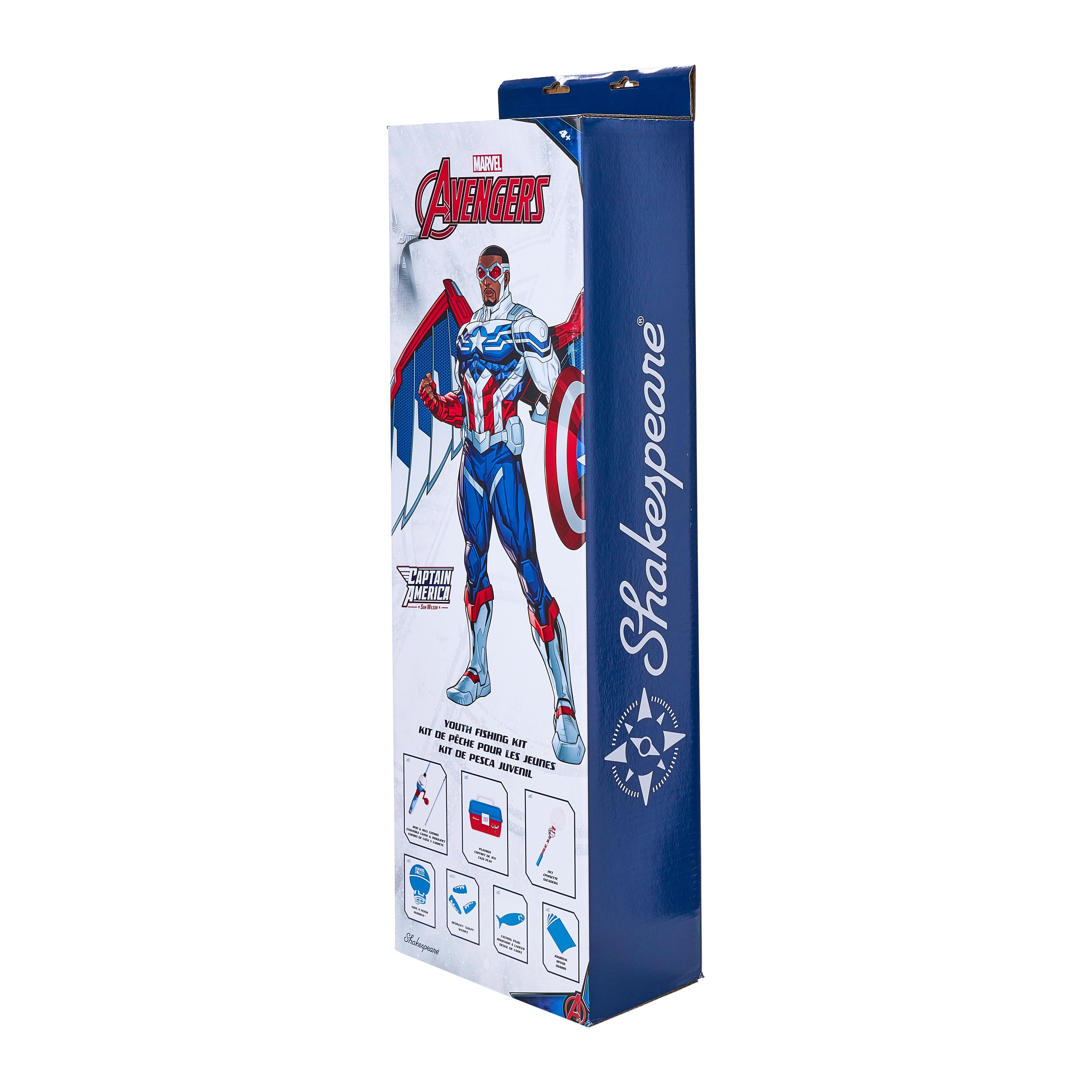 Shakespeare Marvel Captain America Beginner Fishing Kit