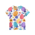 thumbnail image 4 of LTTVQM Girls Easter Shirts Short Sleeve Cute Bunny Eggs Graphic T Shirts Loose Fit Crew Neck Blouse Trendy Clothes Multicolor 9-10 Years, 4 of 5