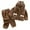 Coffee, variant on 3-11Y Toddler Girls Boys Winter Warm Flannel Pajamas Set Fleece Cute Hooded Sleepwear Nightwear Long Sleeve Button Down Top with Pants Coffee