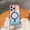 2 #upper pink + lower blue, variant on Applicable to IP6PROMAX two-color gradual change magnetic mobile phone case foreign trade three-in-one anti-drop high quality