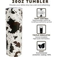 thumbnail image 6 of Athenstics Cow Print Gifts for Women Men - Cow Print Tumbler Cup With Lid and Straw - 20 Oz Stainless Steel Insulated Water Bottle - Birthday Christmas Gift, 6 of 6